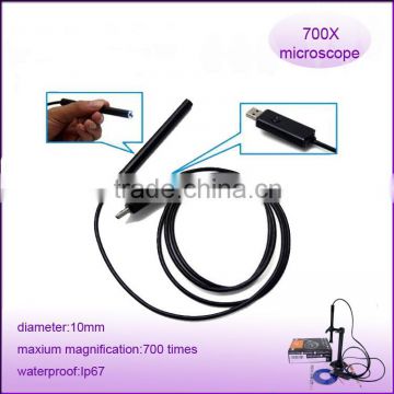 portable 50X-700X CMOS USB2.0 waterproof 4led digital camera for microscopes