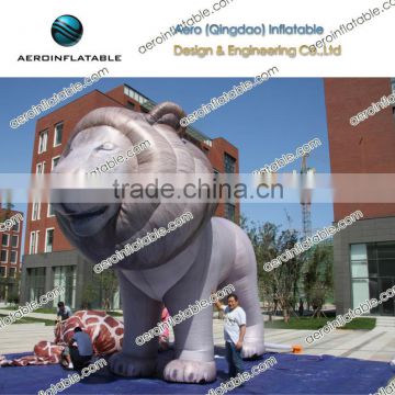 Inflatable simulation lion animal for advertising
