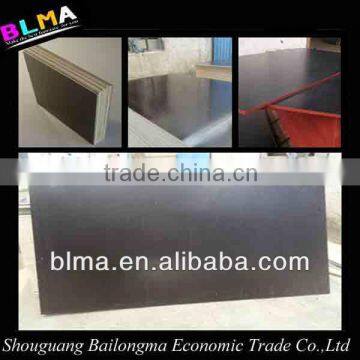 film faced plywood/black film faced plywood with logo from professional manufacturer