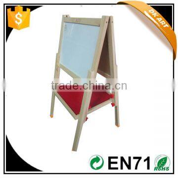 DK15059 Double Face Easel,size: 118X45X45cm, Painting area size: 40x40cm, Pine wood, the height could be adjustable. Individual