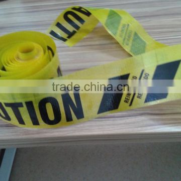 pe woven cloth printable caution tape