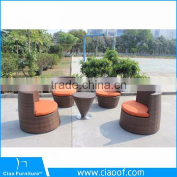 Latest Design Sectional Home Garden Rattan Coffee Table Set
