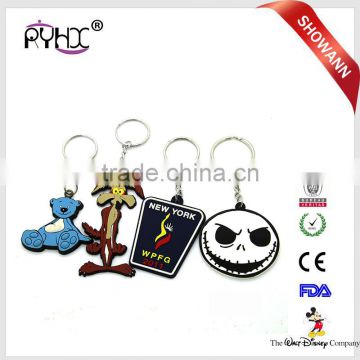 Advertising gifts key ring , silicone keychain silicone key holder for sales