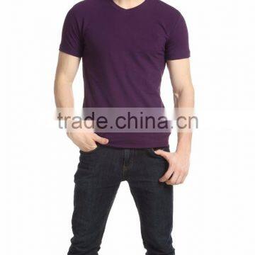 Online Shopping India Men's Clothing Plain High Quality Short Sleeve V neck Men's T shirt