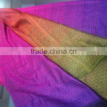 Rainbow Colors Jacquard Shawl,Factory Direct Shawls and Stoles