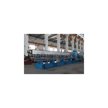 High torque corotating parallel twin screw extruder for plastic processing