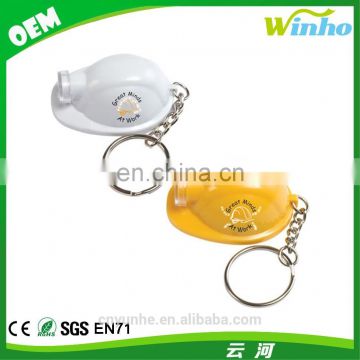 Winho customized mini led firemen hat keychain