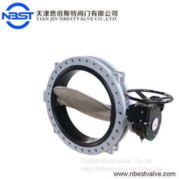 Grey Color Worm Gear Operated Butterfly Valve NPT BSP Standard
