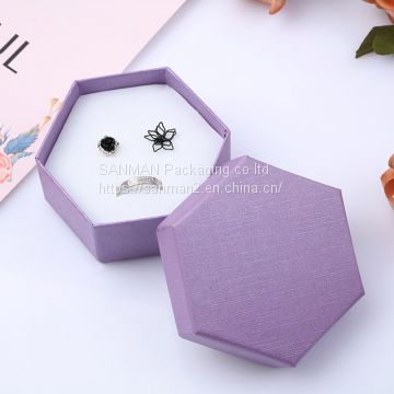 Flat ring jewelry paper packaging box