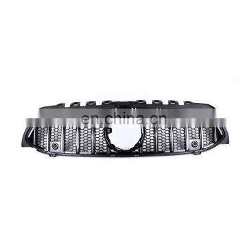 ABS Silver Front Grille Grill 2019-20 W/O Camera Hole For Benz A Class W177 A220