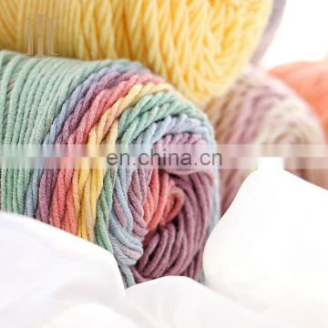 Super soft 45% cotton 55% acrylic blend yarn for knit sweaters and dolls
