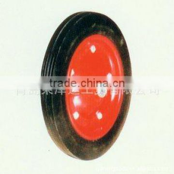 rigid colorful durable specification standard high quality rubber wear-resisting solid rubber wheel YSO011