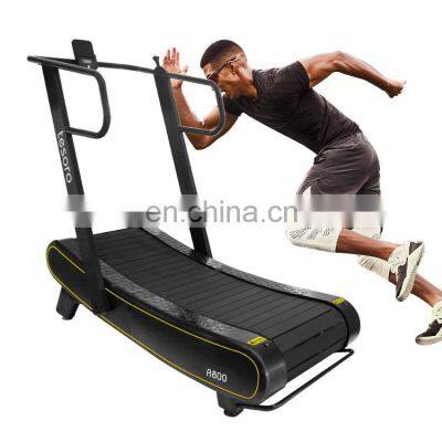 home fitness equipment Smoothly Self Generating Woodway Manual Curved Treadmill for sale running machine