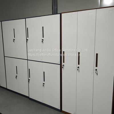 Book shelf blue and gray color office steel cabinet without door H1850XW900XD400mm