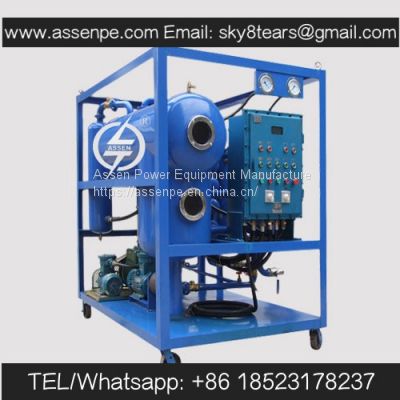 PLC System Double Stage High Vacuum Transformer Oil Dehydration Machine, Insulating Oil Purifier