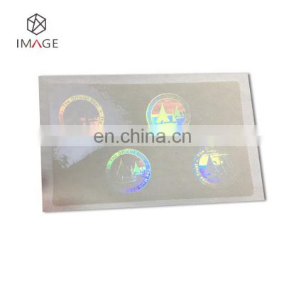 Clear Self Adhesive Holographic Overlay for ID Card, Easy to Apply and Strong Hold