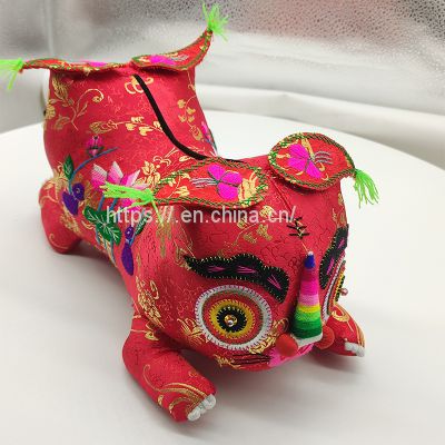 Chinese traditional handicraft cloth lucky tiger handmade gift