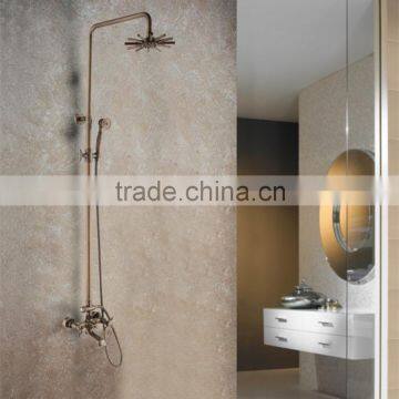 Golden Plated Rain Shower Set with Unique Top Shower AF839