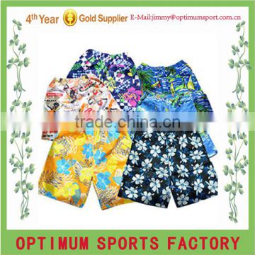 100% polyester fabric making various high quality beach shorts/board shorts