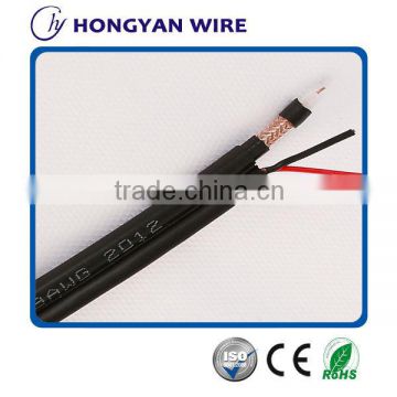 best price HD TV RG6coaxial cable with power ,18awg power cable