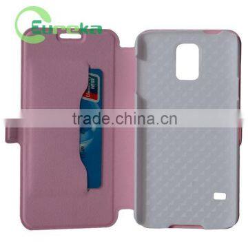High quality wallet flip leather case cover for Samsung S5 I9600