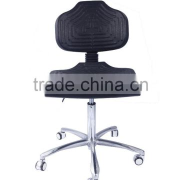 Comfortable PU foam lab chair with armrest