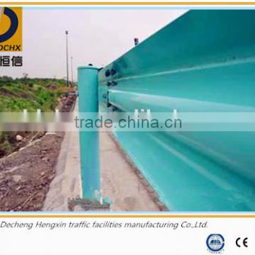 Hot dip galvanized steel guardrail for two waves guardrails