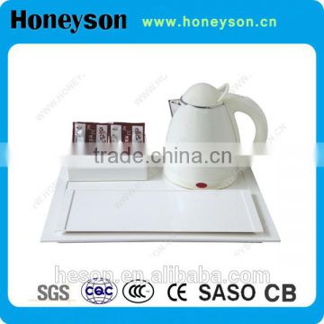 0.8L plastic electric kettle with tray set - "HONEYSON" brand