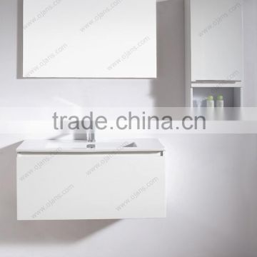 900mm high gloss white lacquer faced bathroom wall vanity cabinet