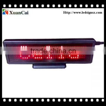 Rechargeable Red P6-7*35R indoor mini mobile led signs