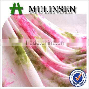 Mulinsen tie dyed 100% viscose ladies fabric