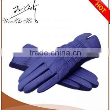 popular blue soft warm fashion winter mitten gloves producer