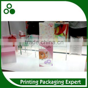 PET SQUARE COSMETIC BOX WITH FANCY COLOR PRINTING