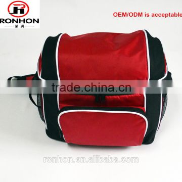 polyester canvas red color multi-use cooler bag
