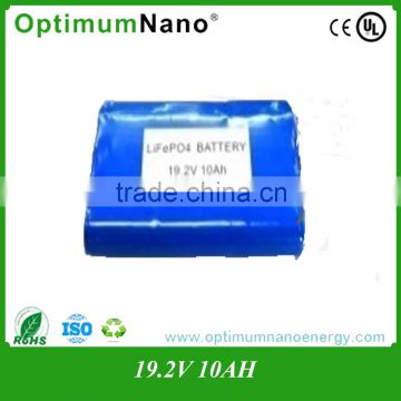 Over 2000 times life cycle lithium ion battery 19.2v