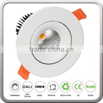 China adjustable High Power LED cob Downlight 15W with beam angle15 24 38 60 degree