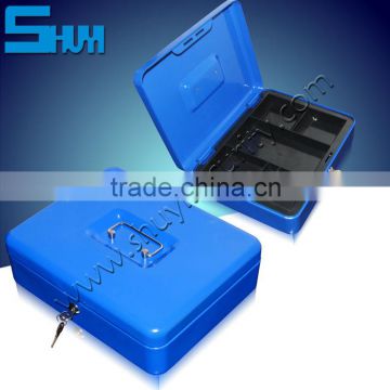 portable safe box with key lock can be cash box metal detector