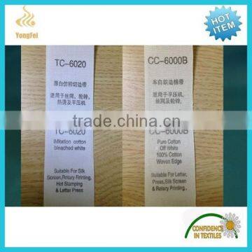 Super Service Customer Best choice printing poly cotton label ribbon