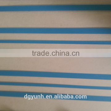 2015 Newest colorful stripe design plastic tablecloth with waved/straight edge