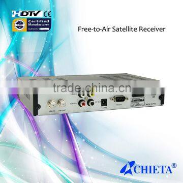Digital DVB-S Satellite TV Receiver with Multi-language OSD Display