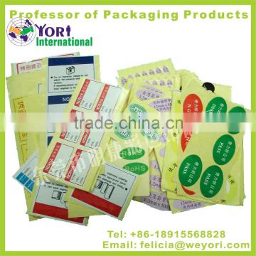 Yori high quality printing pvc sticker tag label