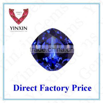 Brilliant High Quality Synthetic 34# Sapphire Cushion Shape 6X6mm