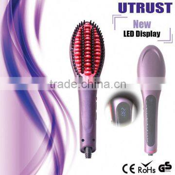 New coming Shenzhen 100% Original hair straightener hair flat iron, China hot sale hair straightener brush