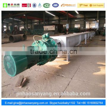 Pipe type screw conveyor machine for material conveying use