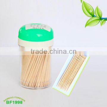 250pcs per Green Core Jar two point wooden toothpick