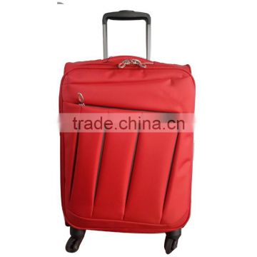 red luggage set