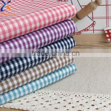 cotton t shirt grid/check fabric