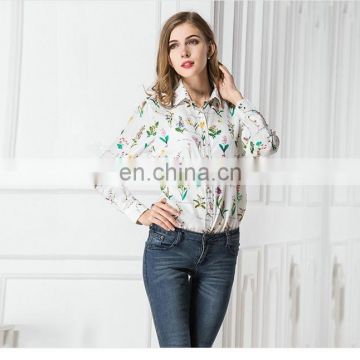 Latest printed blouse designs,ladies western blouse,women chiffon blouse