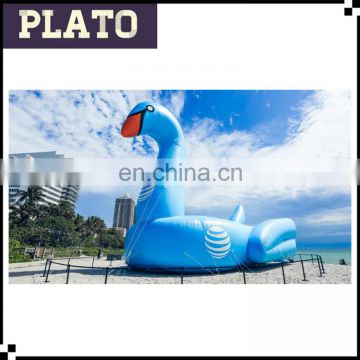 Blue Giant inflatable swan inflatable animal model for commercial trade show