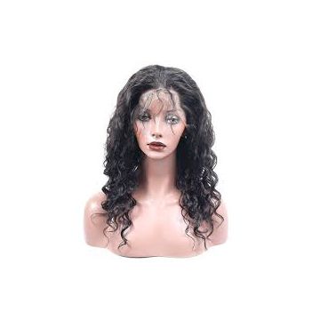 Bouncy Curl Reusable Wash Brazilian 16 For White Women Inches Full Lace Human Hair Wigs